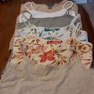 6 spaghetti strap tops